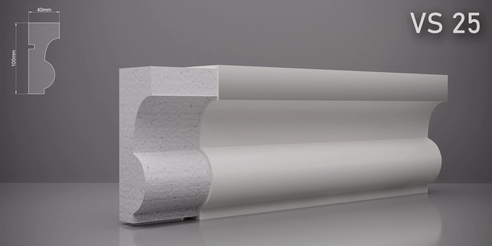 Ancadrament VS25 100x40mm