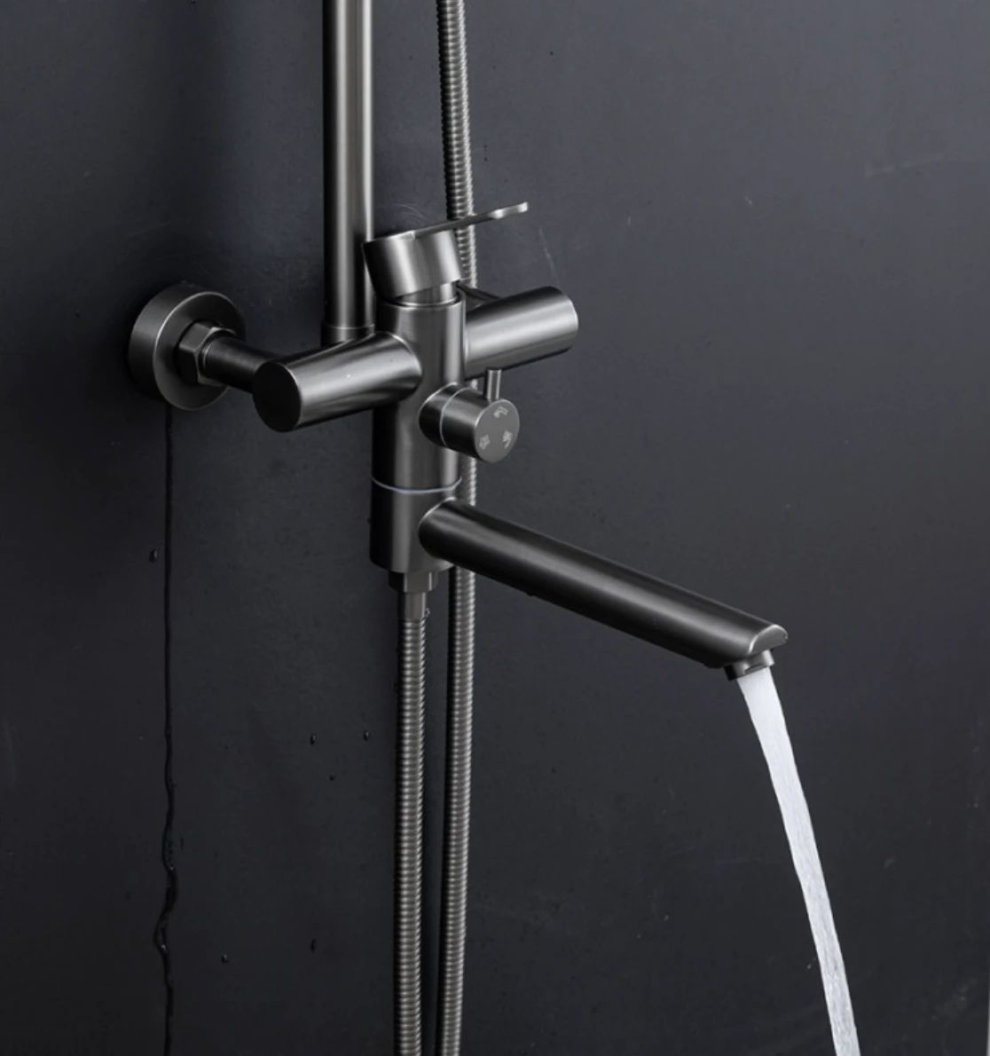 Bară de duș Frap Inox Grafite F24801-9  0568 