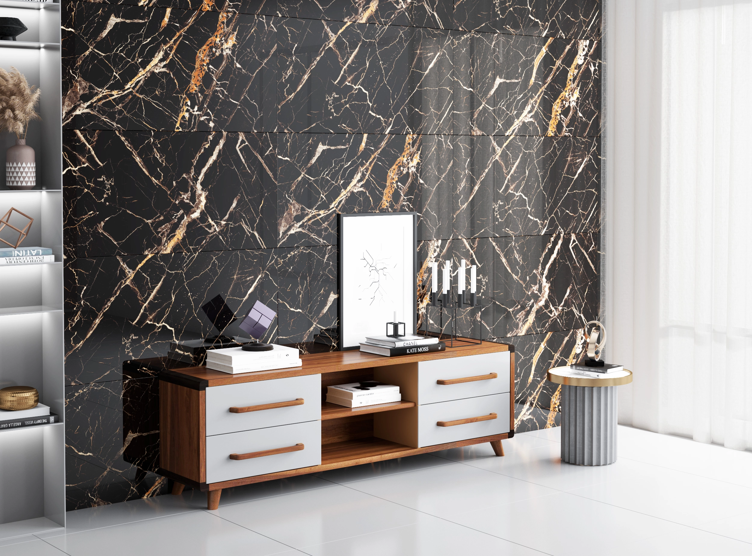 Gresie Bluetone Vangogh 60x120 Black