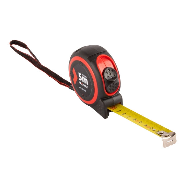 Ruletă cu buton de fixare temporară și acoperire din nailon Profmet 3m *16mm  304581 
