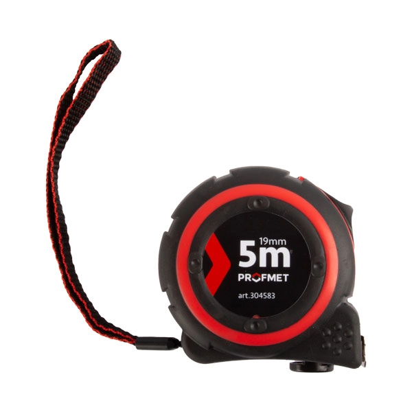 Ruletă cu buton de fixare temporară și acoperire din nailon Profmet 3m *16mm  304581 