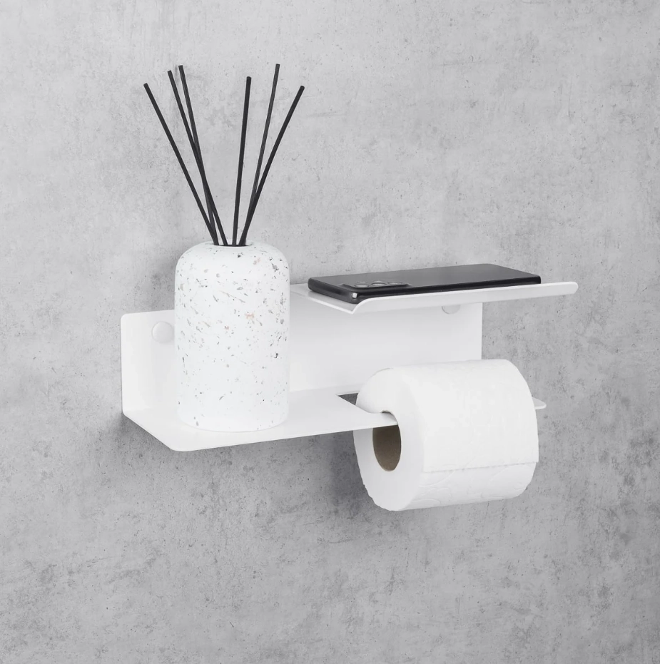 Suport pentru hârtie igienică Daske Line Flex ADH PH/LF-1291WR-A alb drept