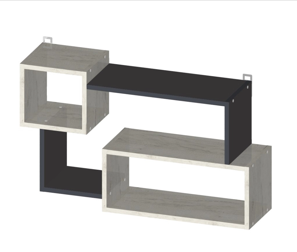 Polița ML-2 920x550 Craft alb/antracit