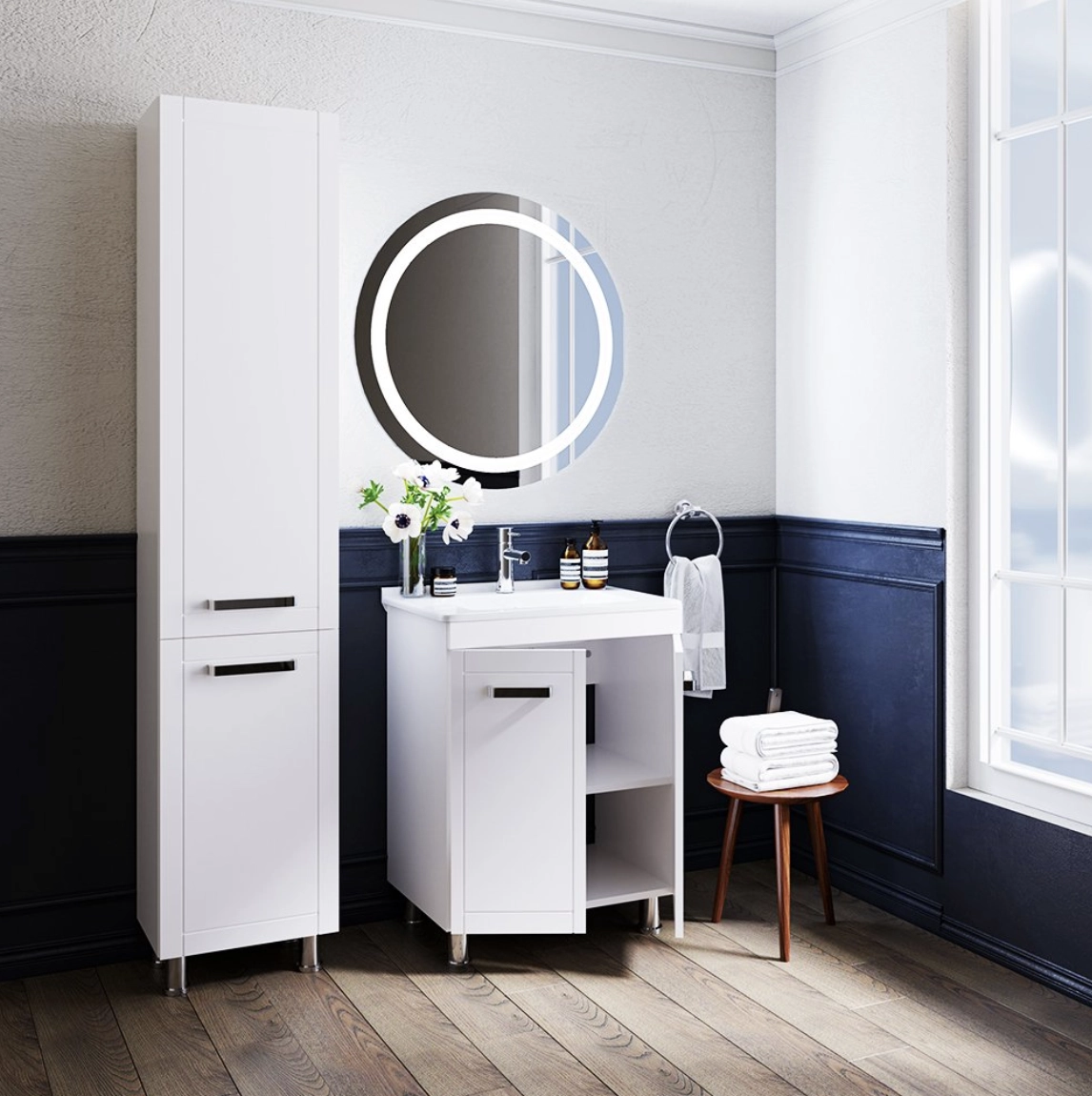 Dulap pentru lavoar Normandia 55 ( Etna 1055) white 1511951 