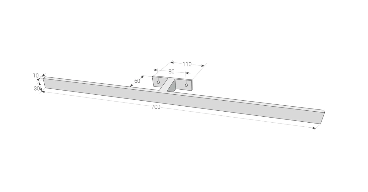 Suport pentru prosoape Daske Palermo PM/TR-1666W alb