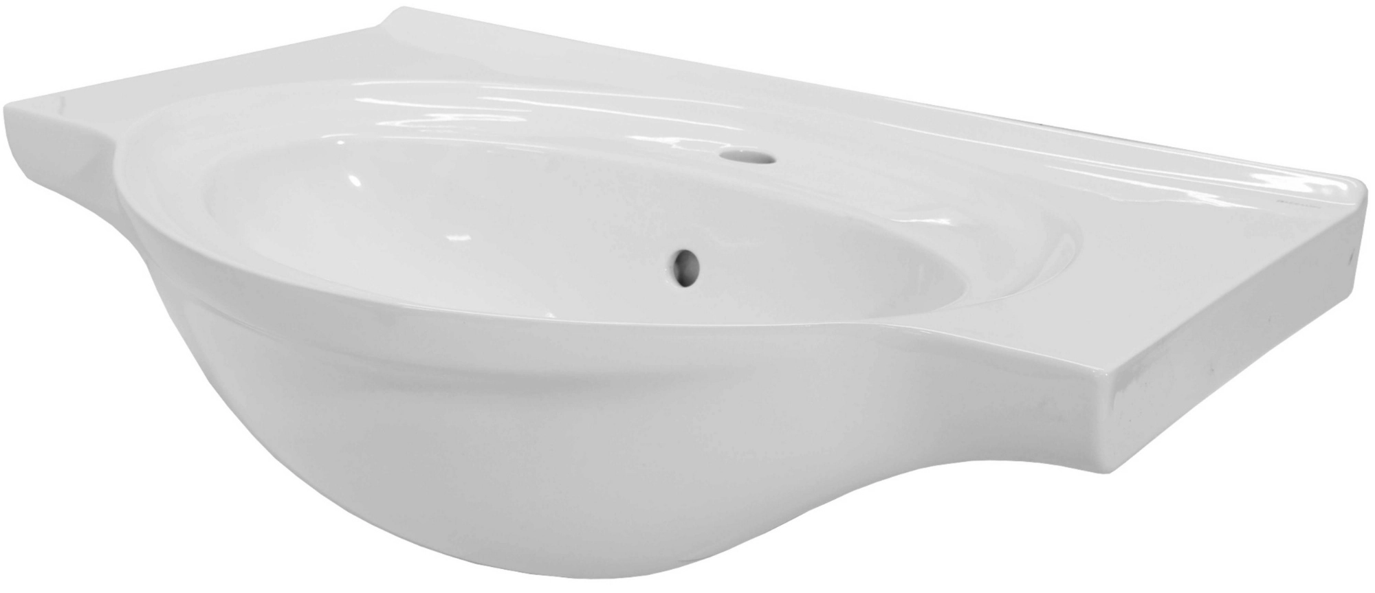 Lavoar Keramin Nord 75cm mobilier alb 1c 