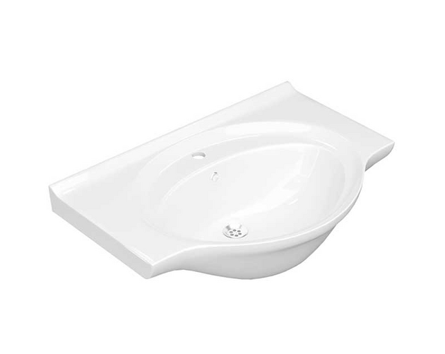 Раковина Keramin Capri 75 белая 1c  