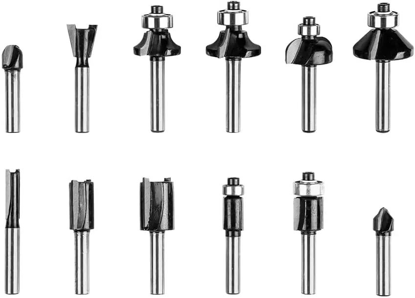 Набор фрез по дереву 12шт Verto 60H008 2487