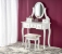 Стол для макияжа Sara MDF матовый белый 80x40x130