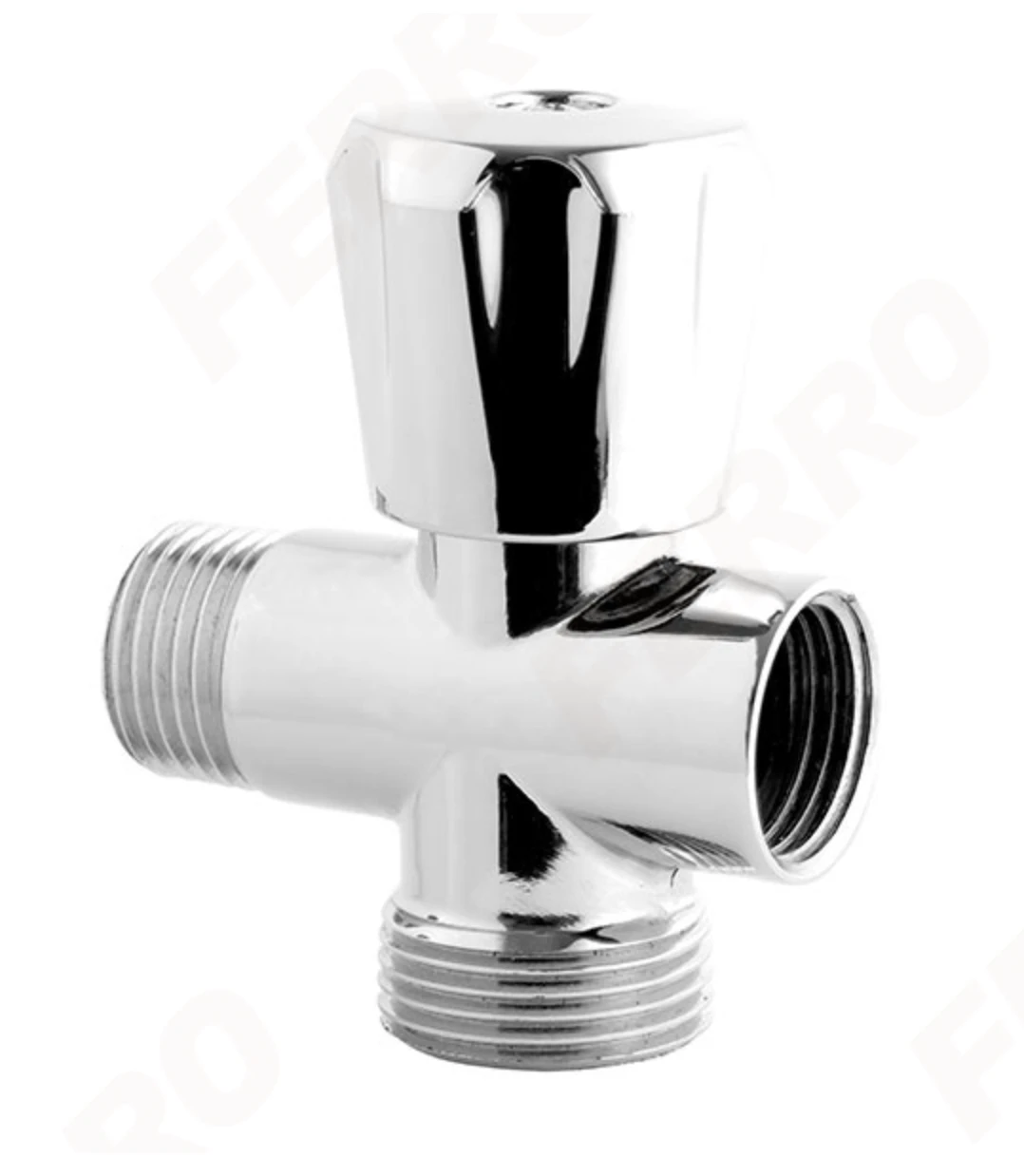 Robinet pentru conectarea unei mașini de spălat sau a mașini de spălat vase Ferro 1/2M*3/4Mx1/2M CF3019A/ 10410 