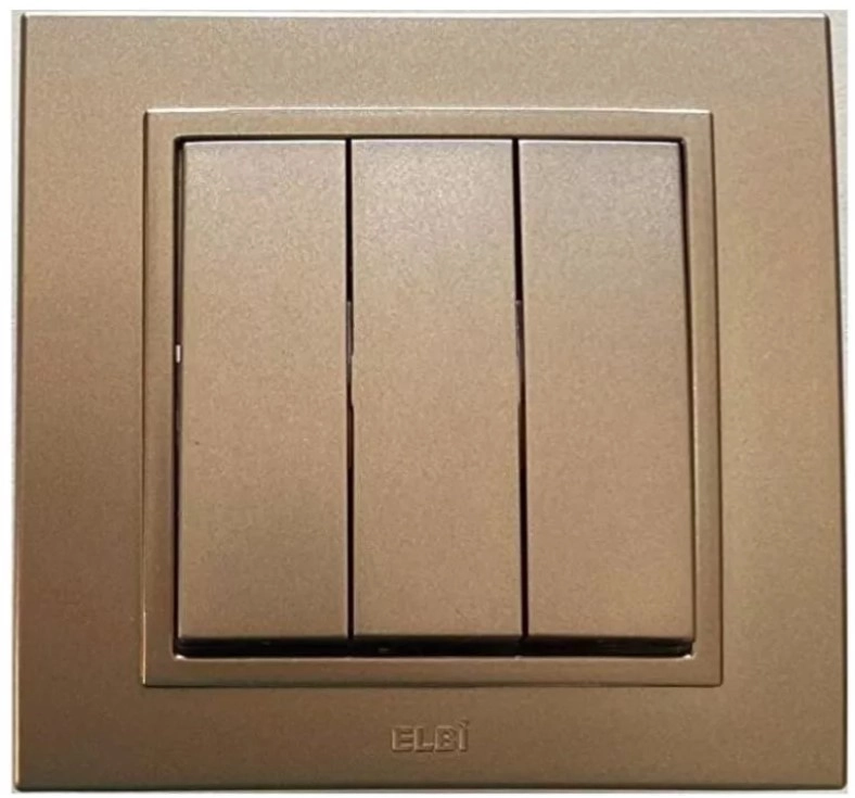 Întrerupător triplu ST El-Bi Zena 609-014000-254