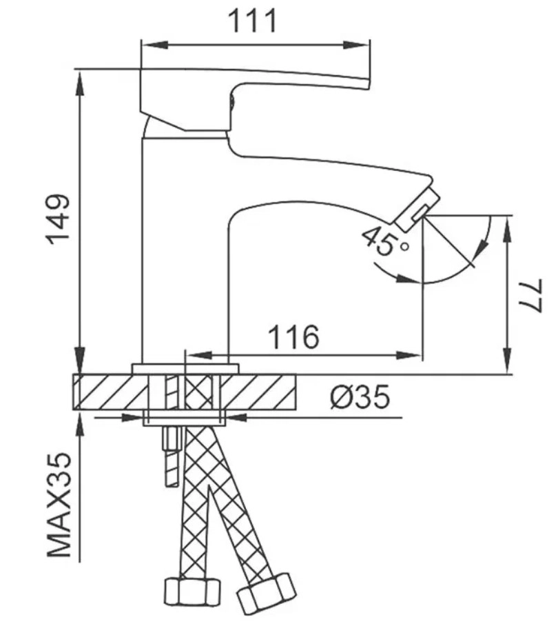 Смеситель Frud R 10151 4512 