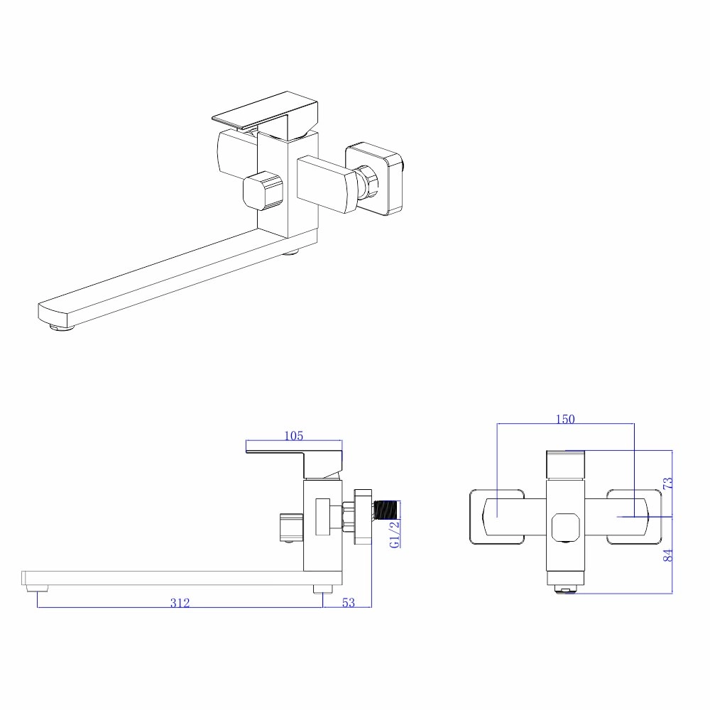 Baterie de baie Mateco Yago 1150 aur 115287