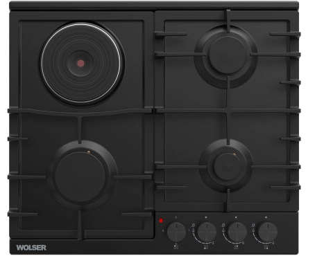 Plită combinată incorporabilă Wolser WBRD 603G1EL Black FFD 