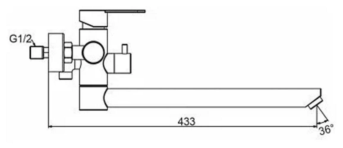 Baterie de baie Frap F 22801-6 0296