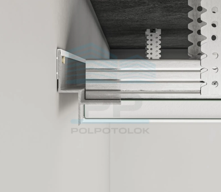 Профиль теневого шва алюминиевый AST10 PP 2500мм