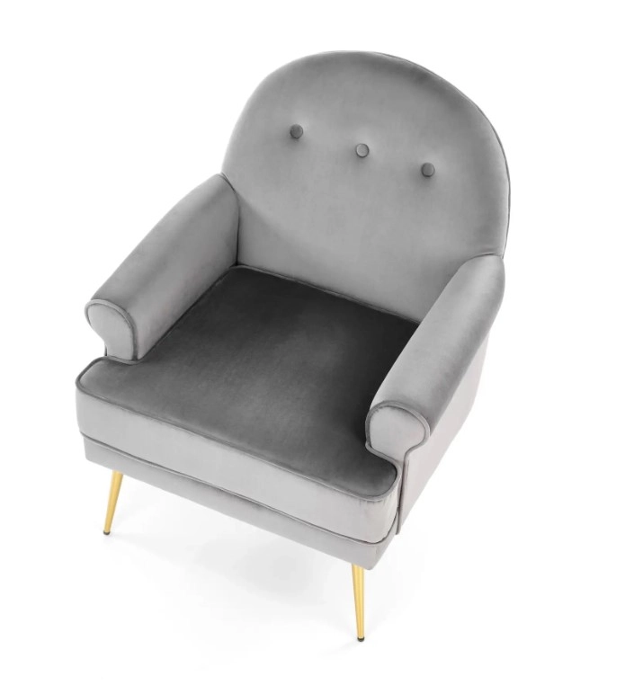 Fotoliu Santi Velvet Grey