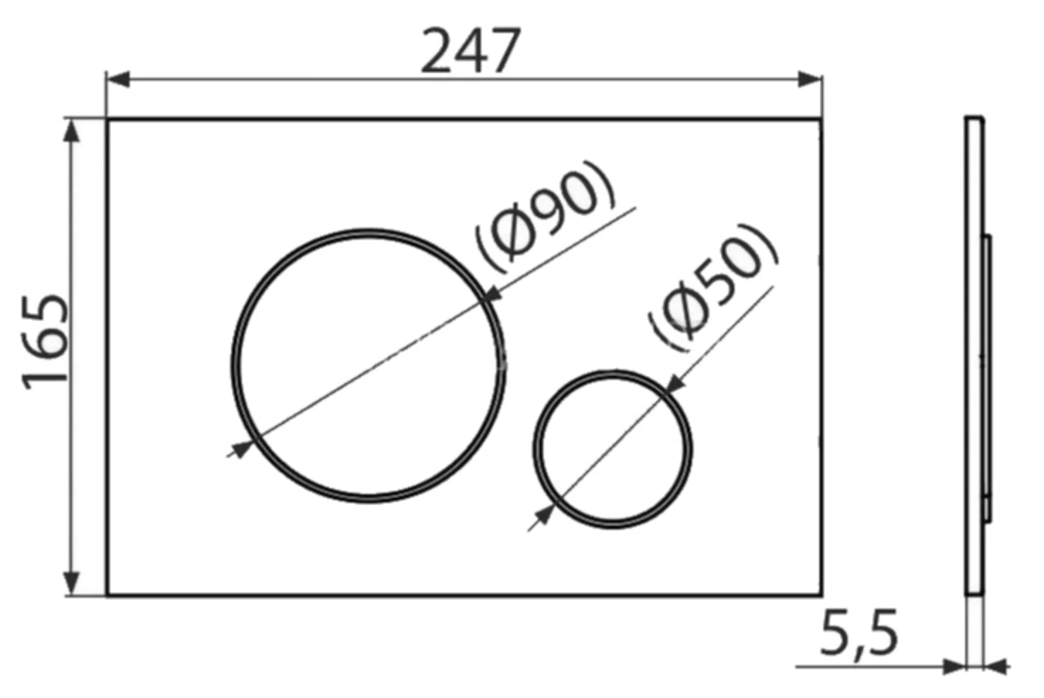 Buton de scurgere Alcaplast M672 100262 