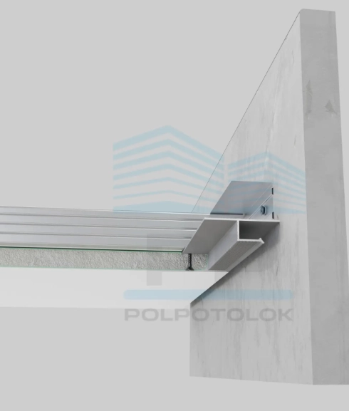 Профиль теневого шва алюминиевый LHV10B PP 2500mm 