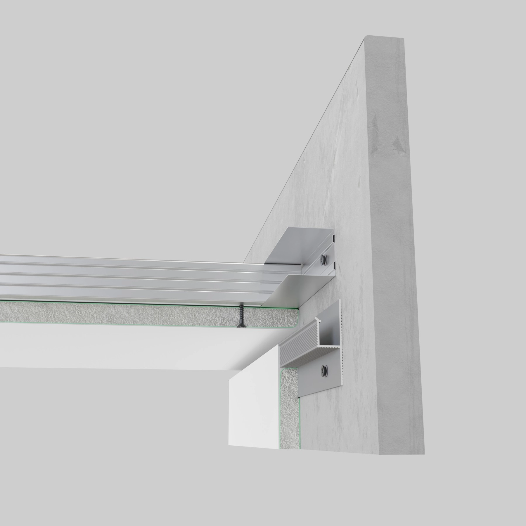 Профиль теневого шва алюминиевый LHV10B PP 2500mm 