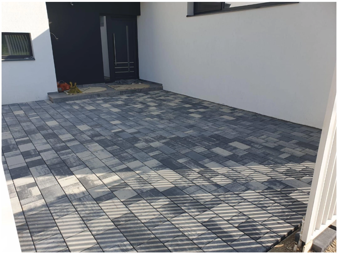 Pavaj Rettango 200*200*60 mm  gri bazalt