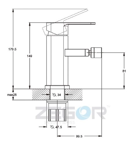 Смеситель Zegor LEB2-T 