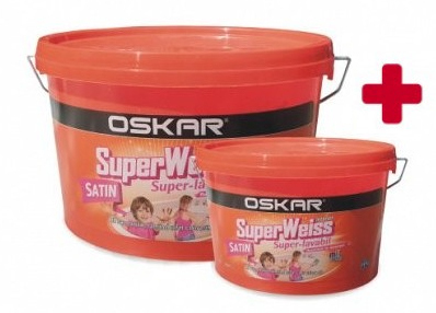 Водоэмульсия Superweiss Satin 15L + Sw Satin 2.5л краска