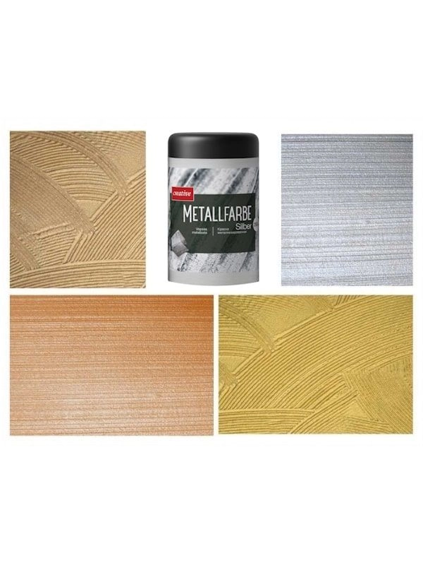 Краска металлическая Metallfarbe 250gr серебро