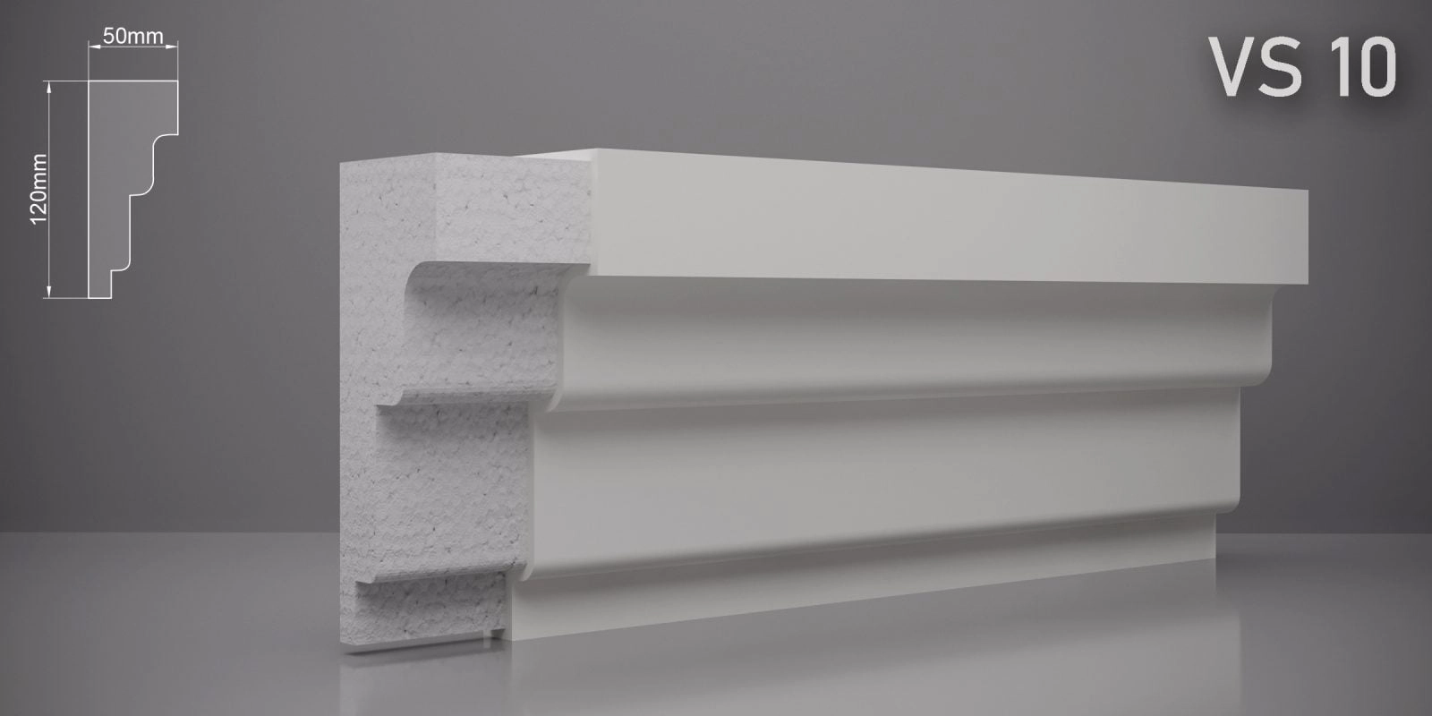 Ancadrament VS10 120x50mm