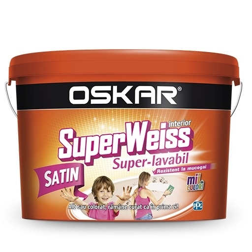 Vopsea Superweiss Satin 2.5L 