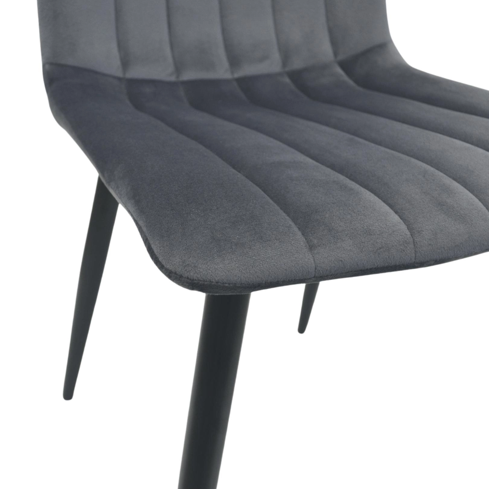 Scaun DC-90P N 21 Catifea Dark Grey+Black