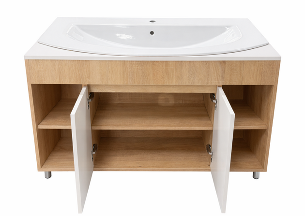 Dulap pentru lavoar Pureform 900006260 + lavoar Bari white 900006260