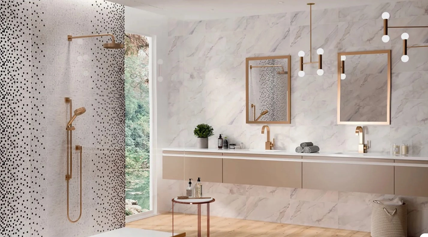 Gresie Cersanit Olimpia  29.7x60 white Struc.Glossy