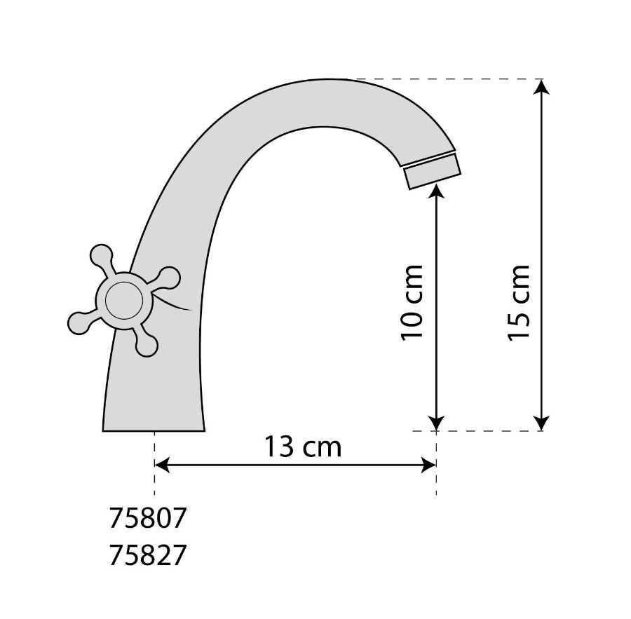 Смеситель Retro Black 1 75807 