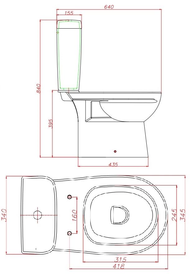 Унитаз Keramin Alibano R MS Incoer B1 белый 99M02126