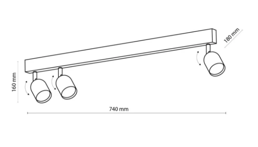 Люстра TK Lighting Top White 3 GU 10 6318