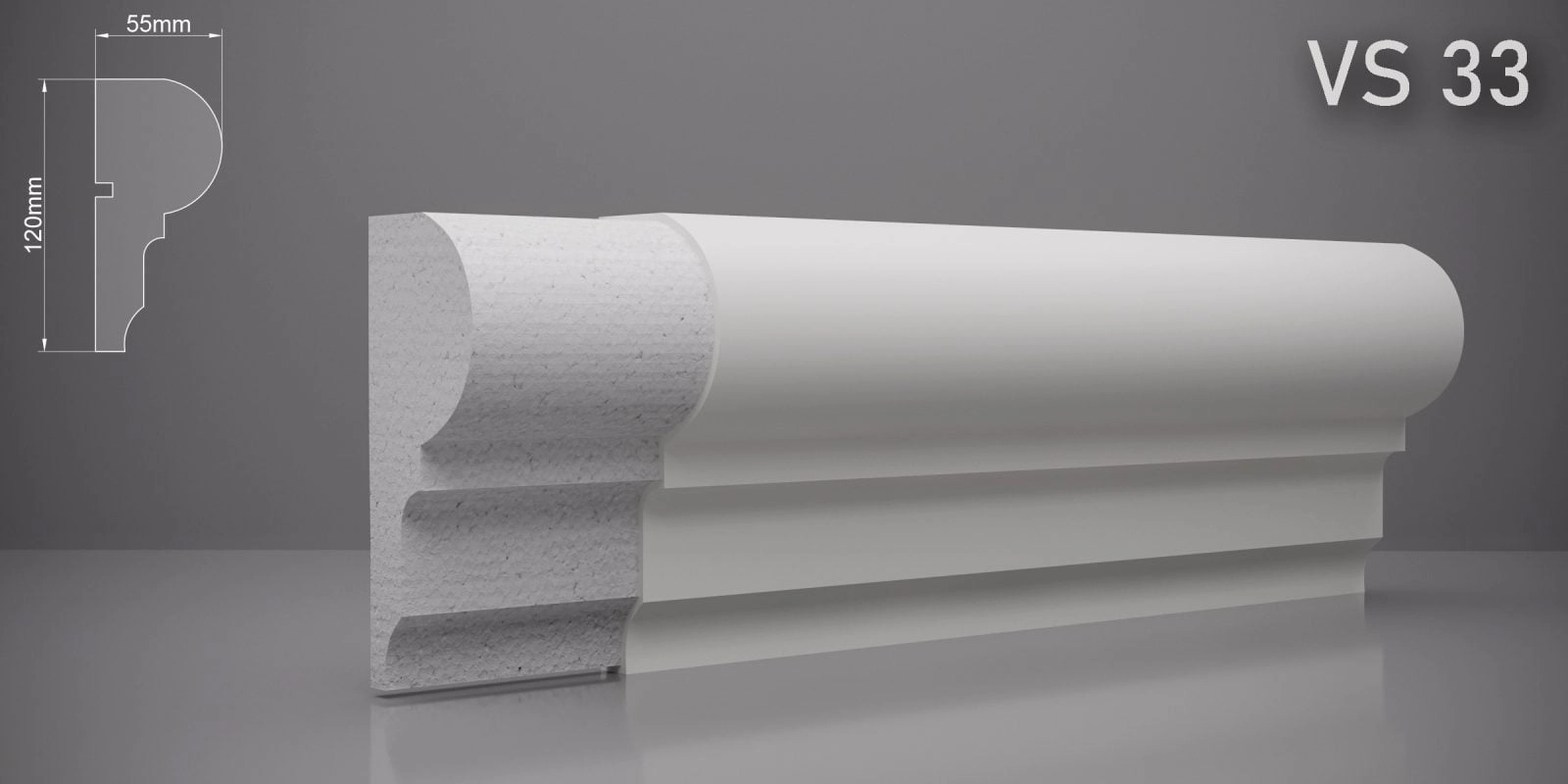 Ancadrament VS33 120x55mm