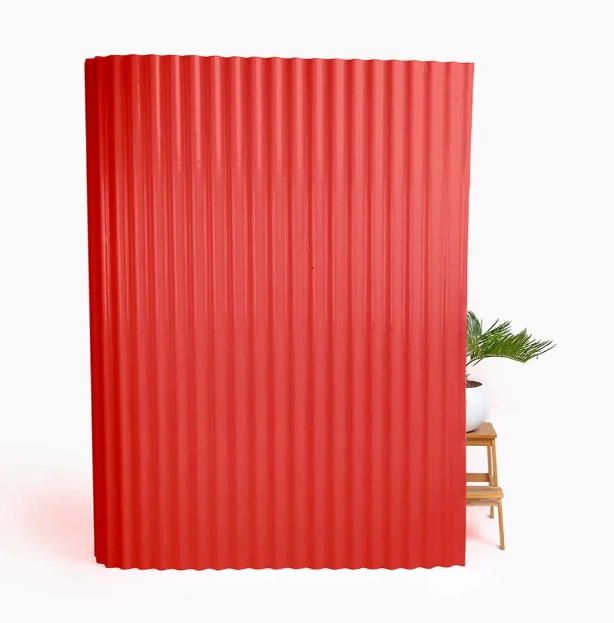 Rulou ondulat roșu 1.5x30m