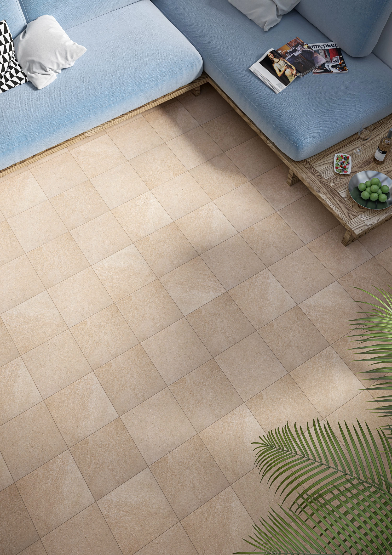 Treaptă Paradyz Mattone Sabbia R 30x30 beige St Pro