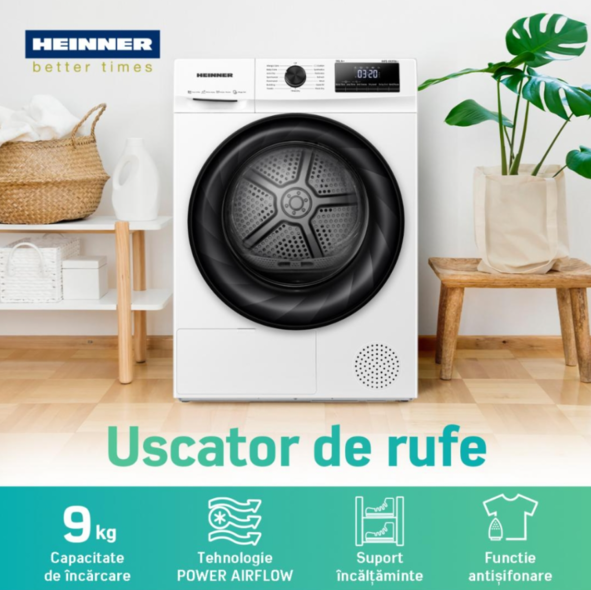 Mașină de uscat Heinner HHPD-H90FRA++