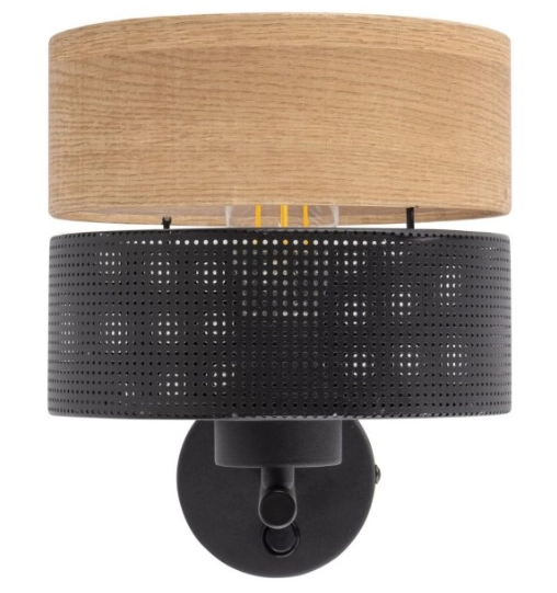 Люстра TK Lighting NIKOL BLACK WOOD 1E27 6539 