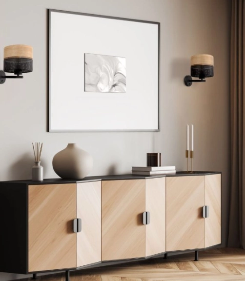 Люстра TK Lighting NIKOL BLACK WOOD 1E27 6539 