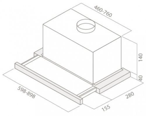 Hotă Elite 14 Lux 60 BL