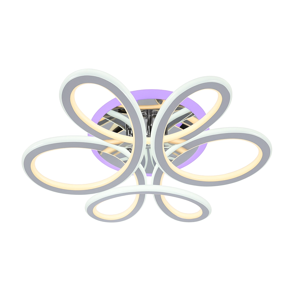 Lustră HJT 8026/6 BK 126+24W