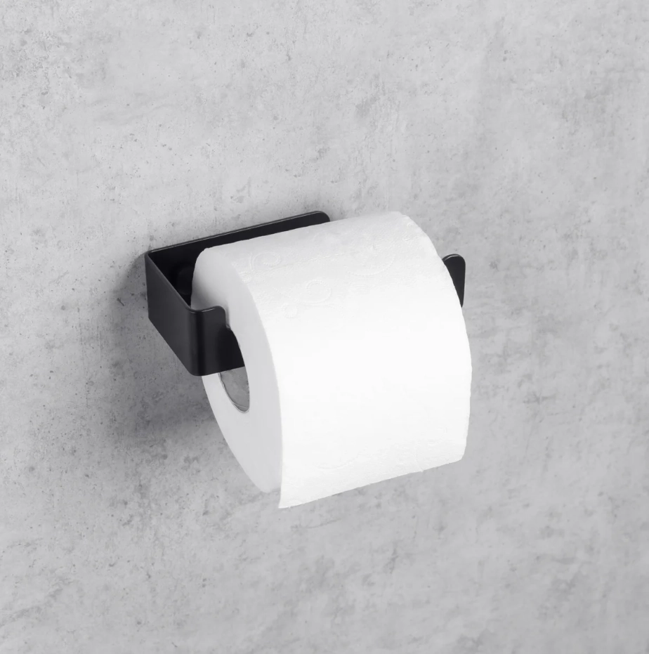 Suport pentru hârtie igienică Daske Zen PH-0904BR negru drept
