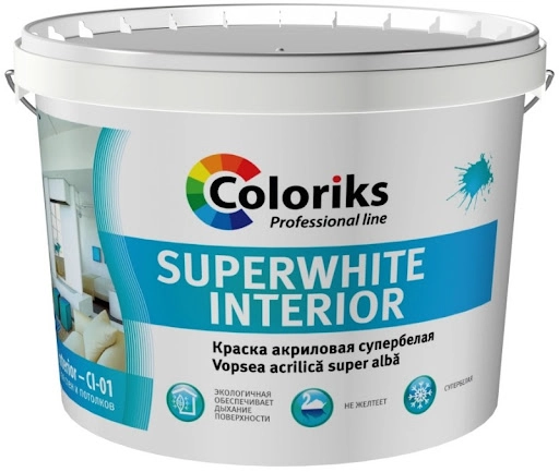 Vopsea Coloriks super alba 7kg