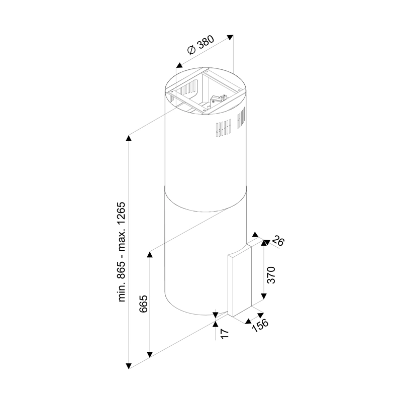 Hota Tornado Tube Island 1200(40) BL