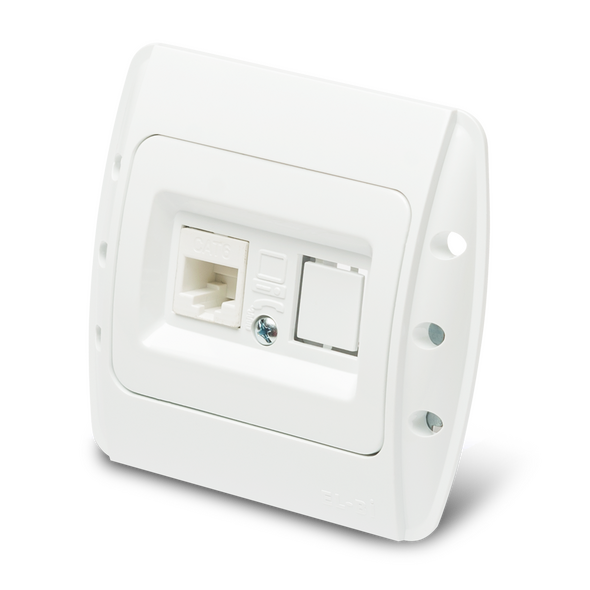 Розетка UTP 1XRJ45 CAT6E белый ELBI