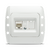 Розетка UTP 1XRJ45 CAT6E белый ELBI