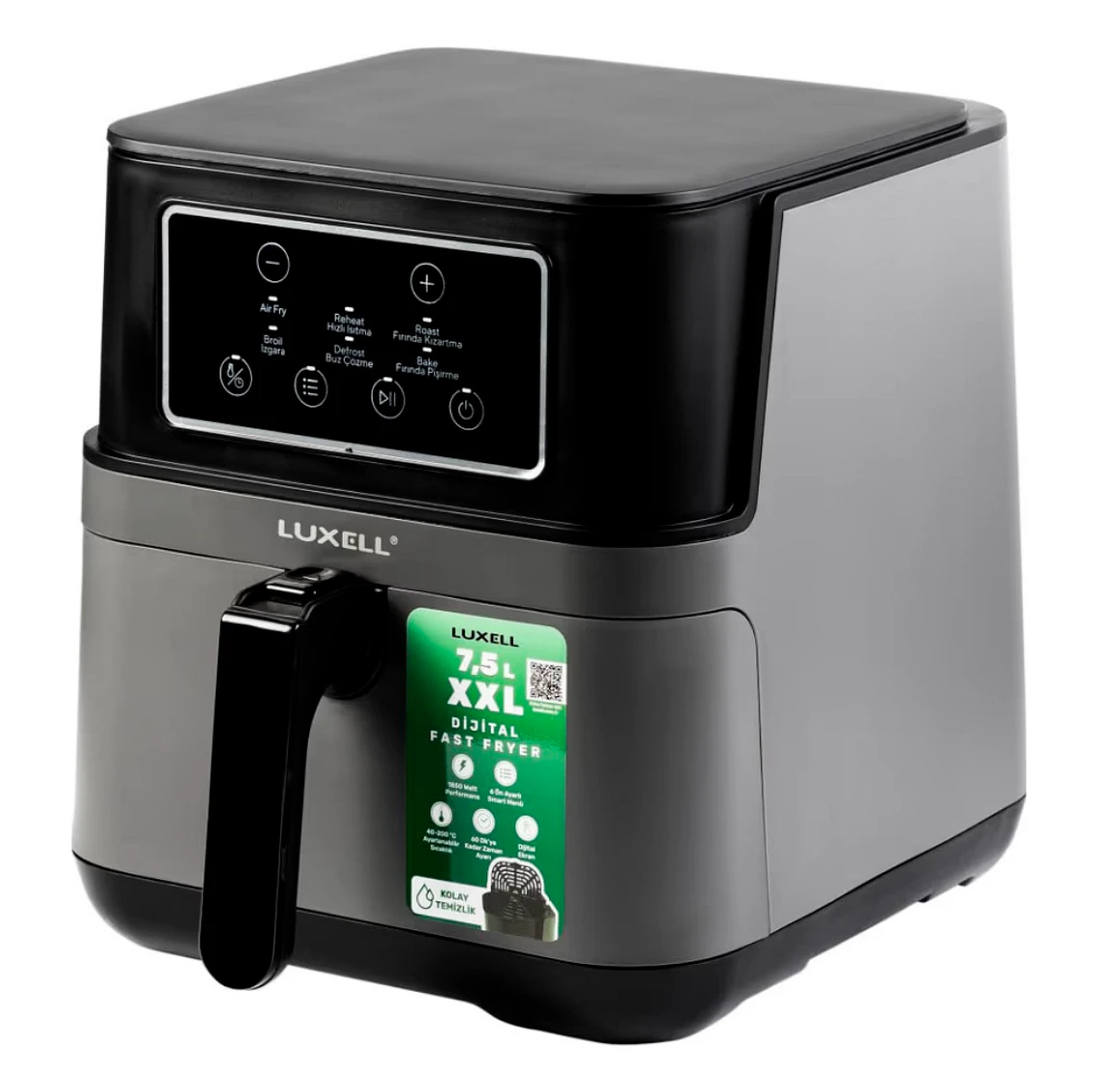 Aerogrill 1850W 7.5 L Black Lucell LXAF-01 